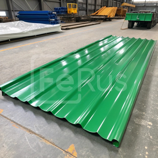 Профнастил С20 полиэстер (Zn100-180) 0,35х1100х1200 мм, RAL 6020