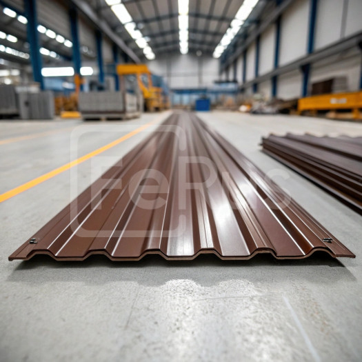 Профнастил С10 полиэстер (Zn100-180) 0,65х1100х1200 мм, RAL 8017